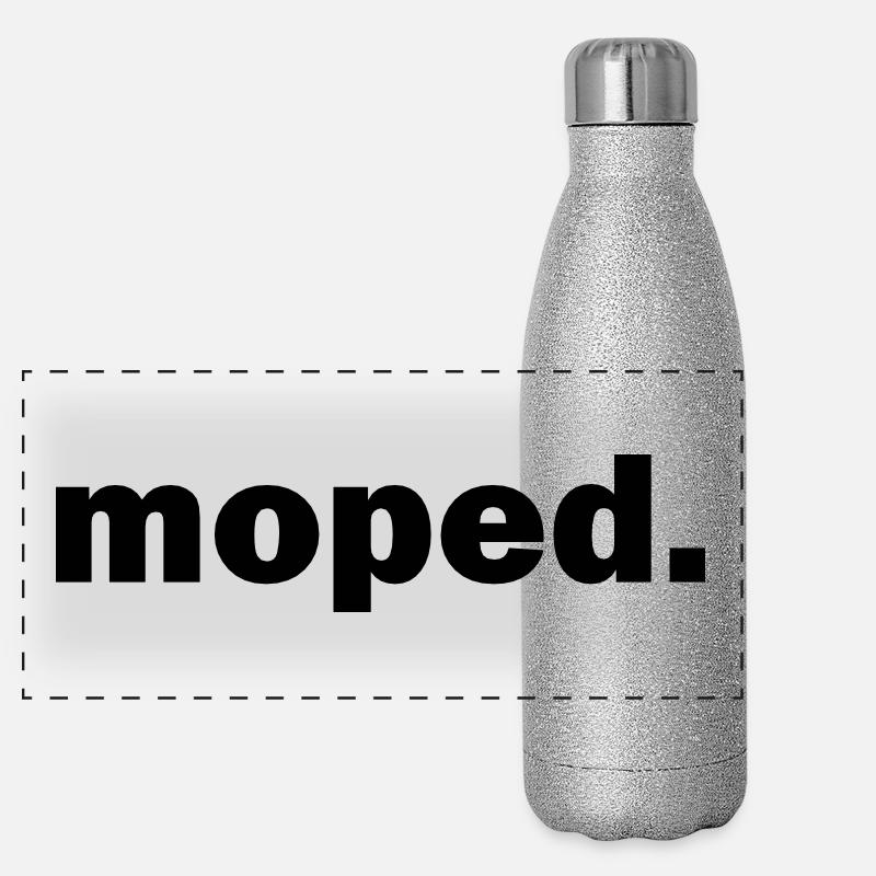 Moped Panorama Glitzer Isolierflasche 500 ml