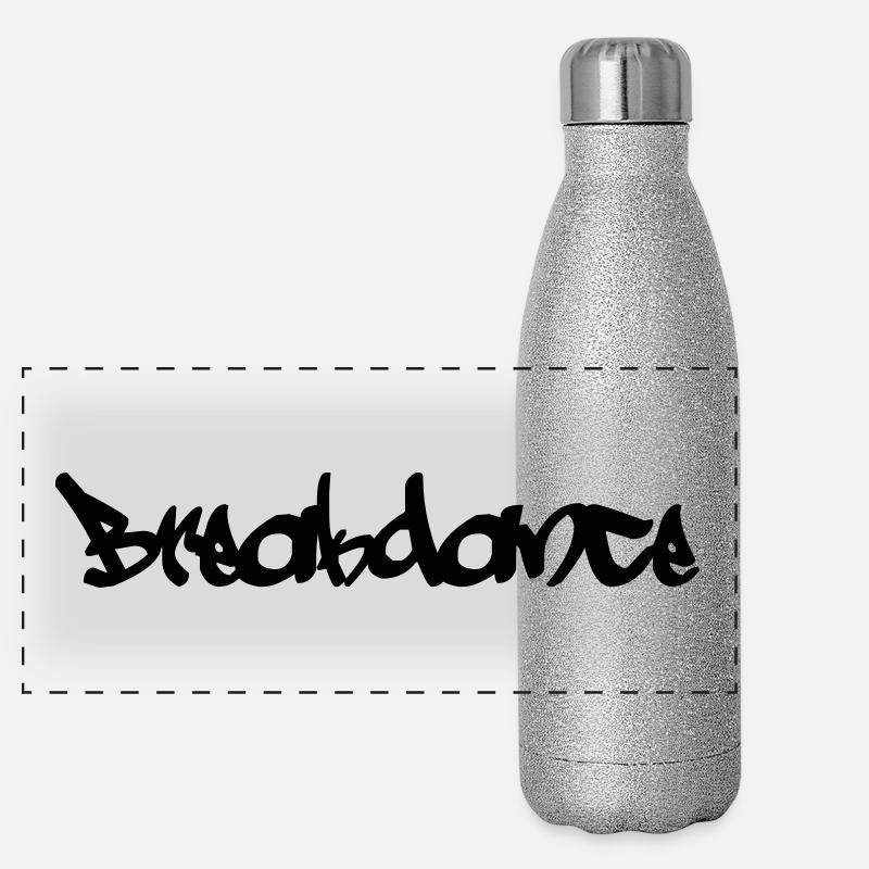 Breakdance Panorama Glitzer Isolierflasche 500 ml