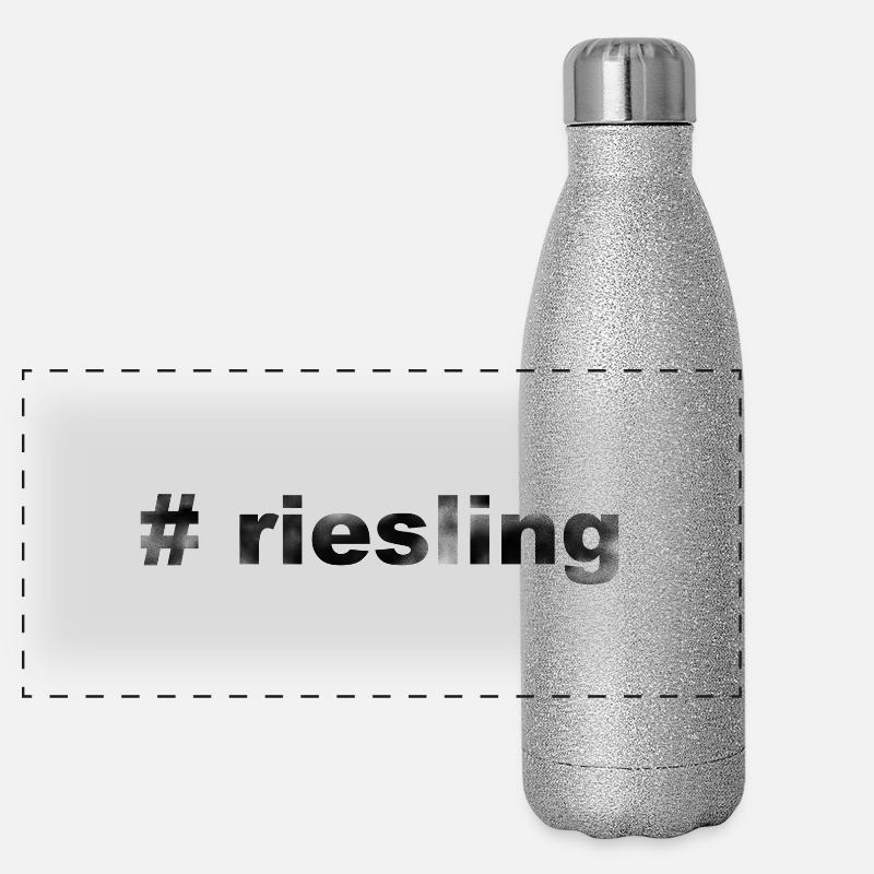 #riesling Panorama Glitzer Isolierflasche 500 ml