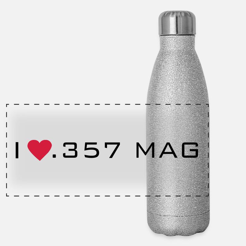 357 - Panoramic Glitter Thermal Bottle 500 ml - silver glitter
