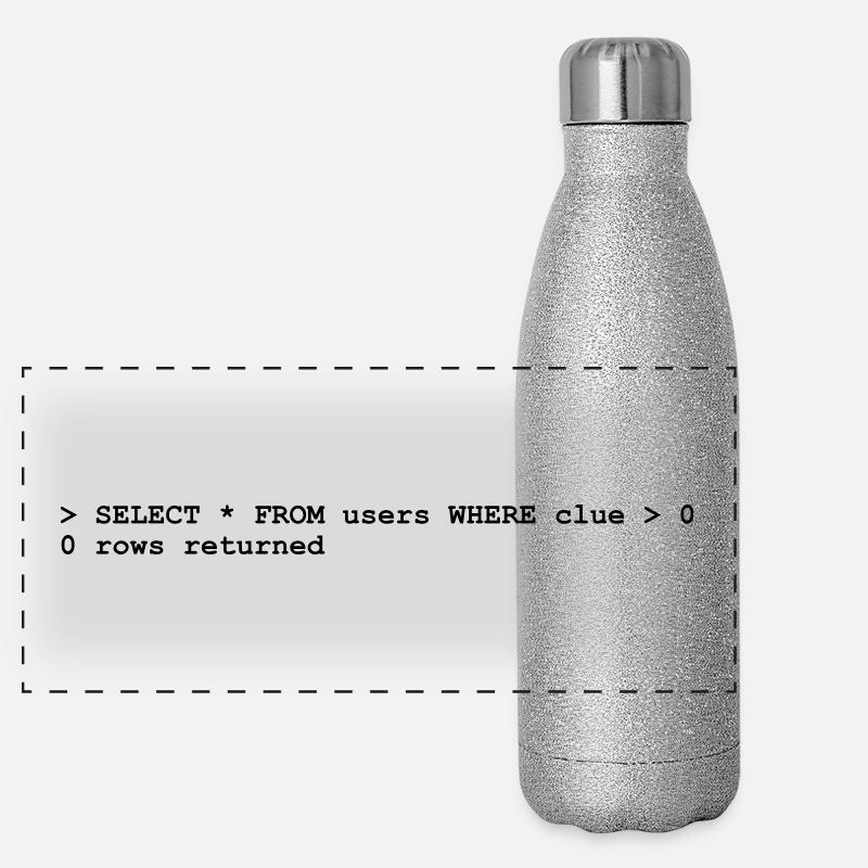 NERD HUMOR: ignorance! Panoramic Glitter Thermal Bottle 500 ml