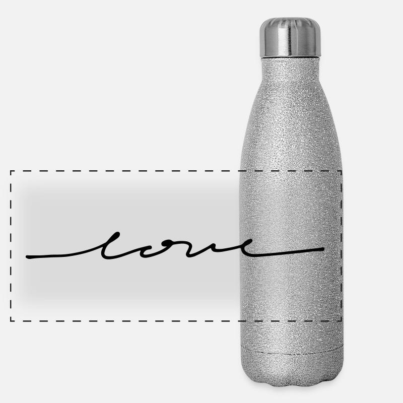 love Panoramic Glitter Thermal Bottle 500 ml