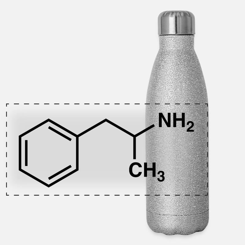 Amphetamin - schwarz Panorama Glitzer Isolierflasche 500 ml