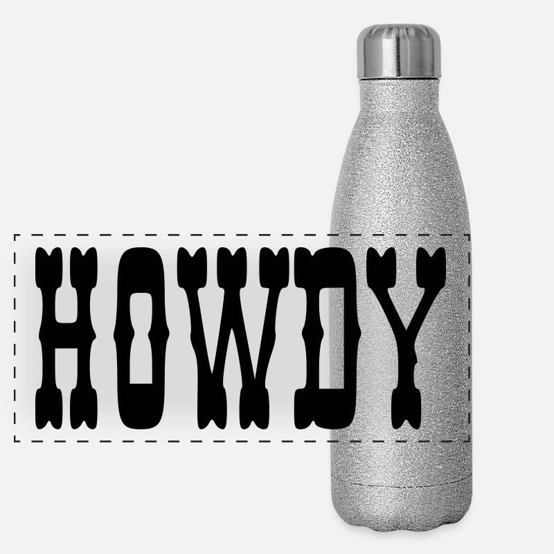 Howdy Panoramic Glitter Thermal Bottle 500 ml