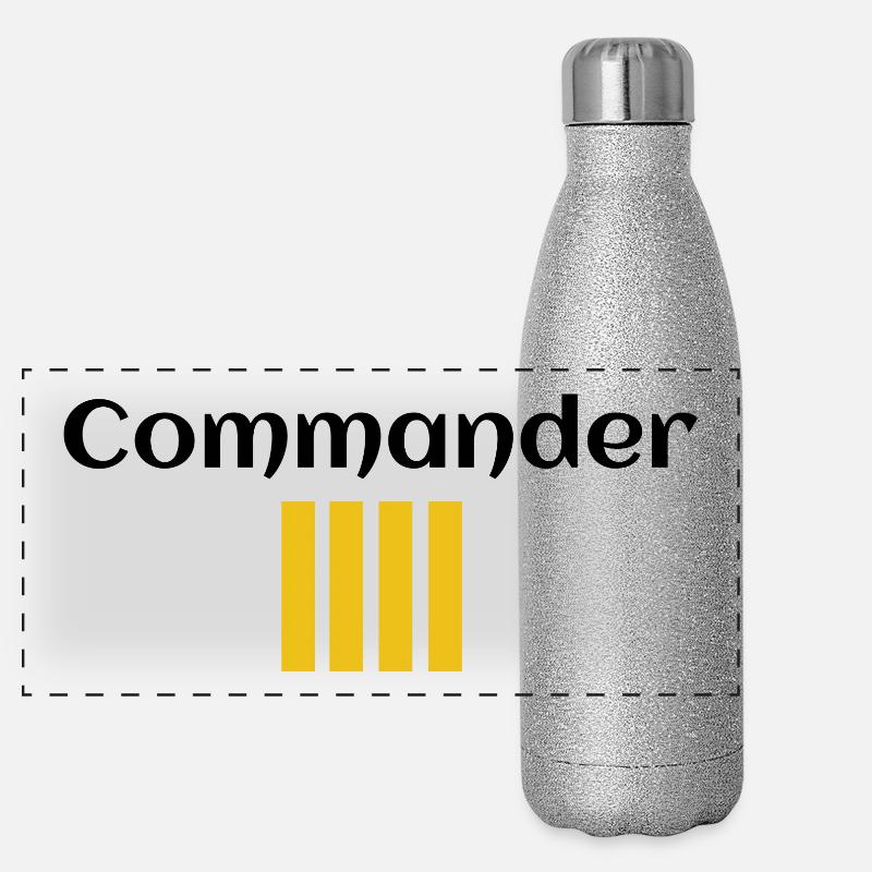 Commandant Gourde isotherme panoramique pailletée 500 ml