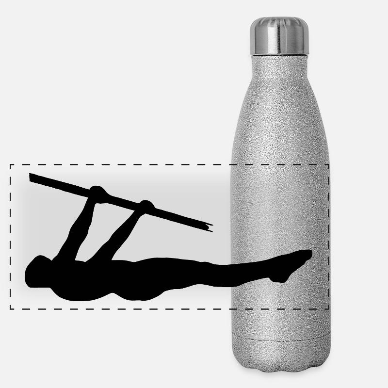 Front Lever - Calisthenics Panorama Glitzer Isolierflasche 500 ml