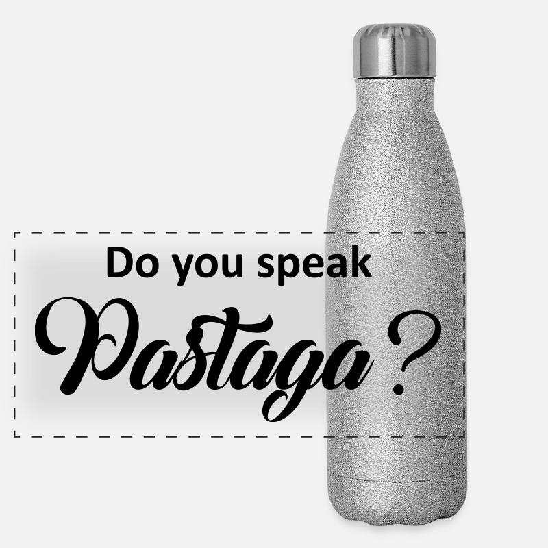 Sprechen Sie Pastaga ? Panorama Glitzer Isolierflasche 500 ml