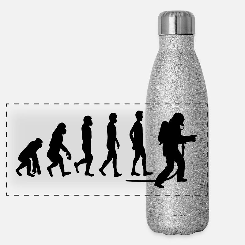 evolution feuerwehr1 Panorama Glitzer Isolierflasche 500 ml