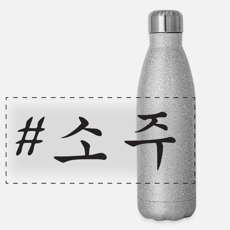 # 소주 / SCHWARZ Panorama Glitzer Isolierflasche 500 ml