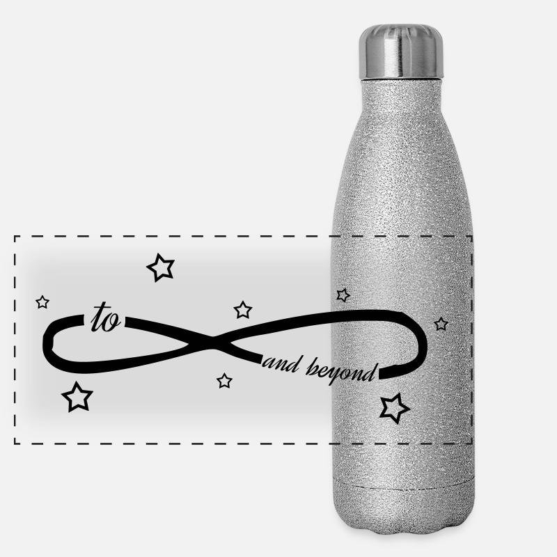 Bis zur Unendlichkeit und weiter Panorama Glitzer Isolierflasche 500 ml