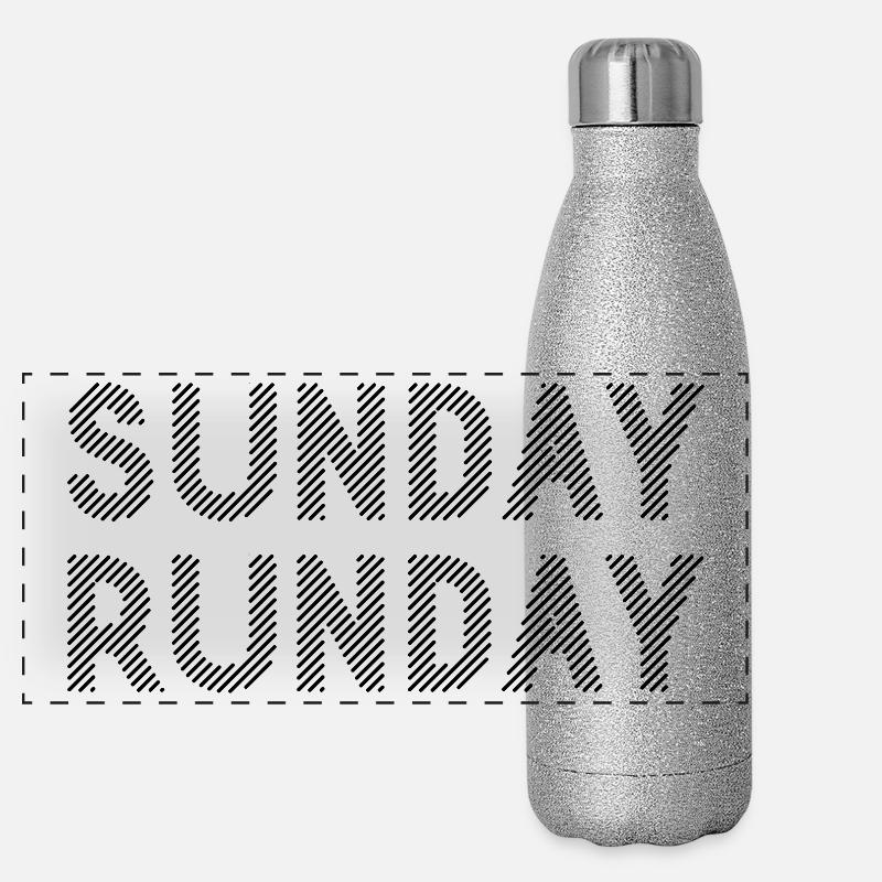 Sonntags-Runday Panorama Glitzer Isolierflasche 500 ml