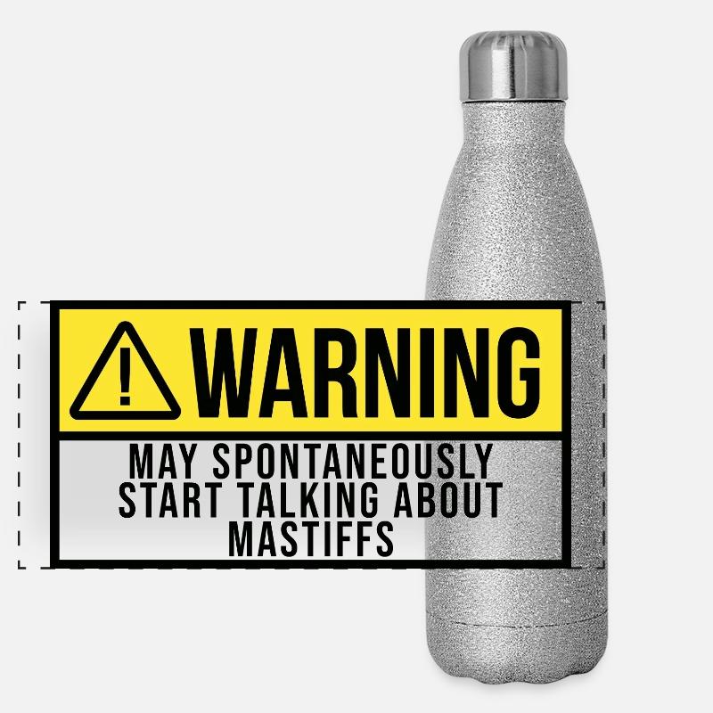 Dogge Panorama Glitzer Isolierflasche 500 ml