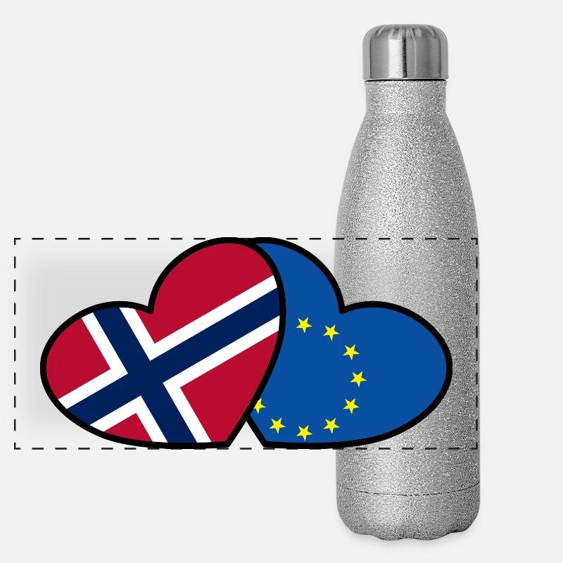 Norvège <3 UE Gourde isotherme panoramique pailletée 500 ml