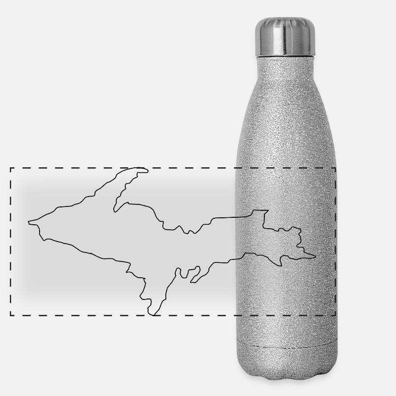 Péninsule supérieure du Michigan Gourde isotherme panoramique pailletée 500 ml