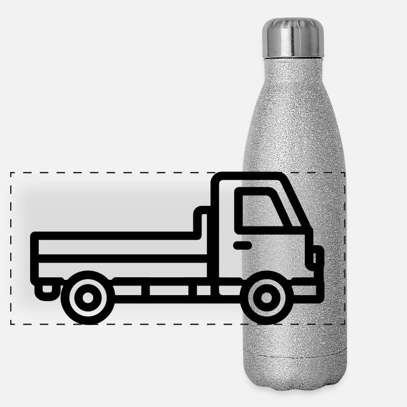 Lkw Panorama Glitzer Isolierflasche 500 ml