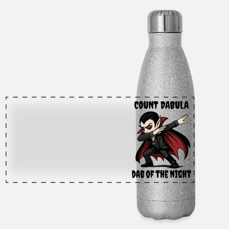 Count Dabula dabs through the night Panoramic Glitter Thermal Bottle 500 ml