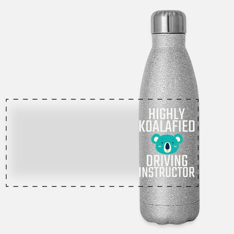 Driving Instructor Koalafied Drive Tutor Panorama Glitzer Isolierflasche 500 ml