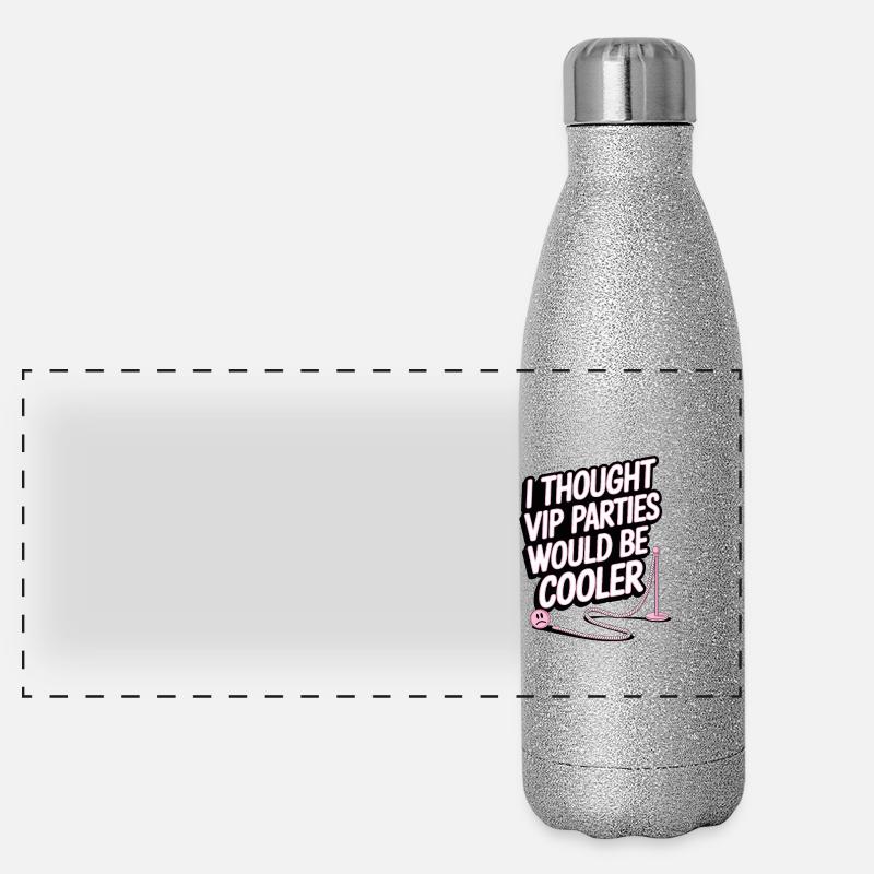 I Thought VIP Parties Would Be Cooler Irony VIP Panoramic Glitter Thermal Bottle 500 ml