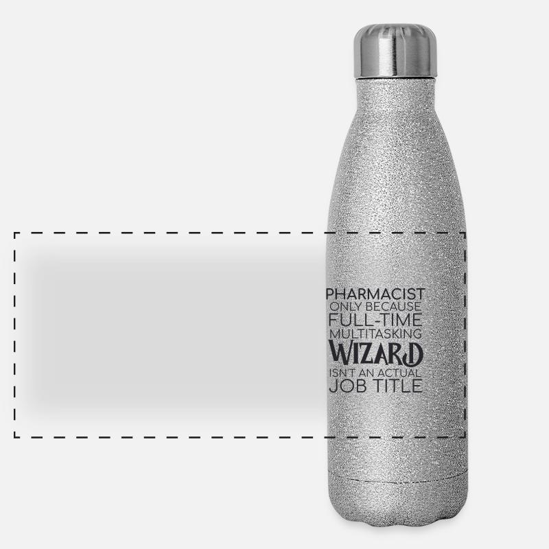 Pharmacist Wizard Pharmacy Panoramic Glitter Thermal Bottle 500 ml