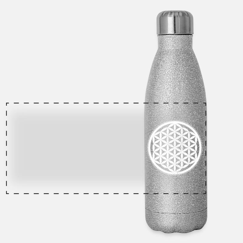 Fleur de vie Fleur de vie Fleur de vie Yoga Gourde isotherme panoramique pailletée 500 ml