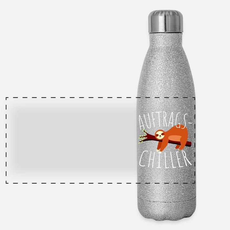 Commande paresseux cadeau commande Chiller Gourde isotherme panoramique pailletée 500 ml