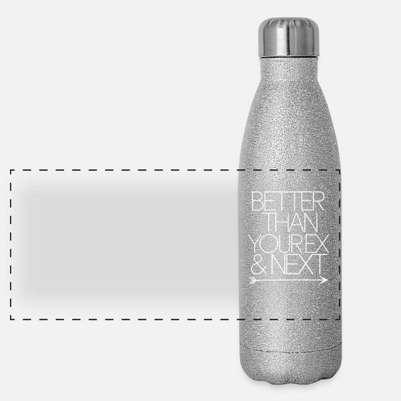 Better Than Your Ex & Next Breakup Single Party Panoramic Glitter Thermal Bottle 500 ml