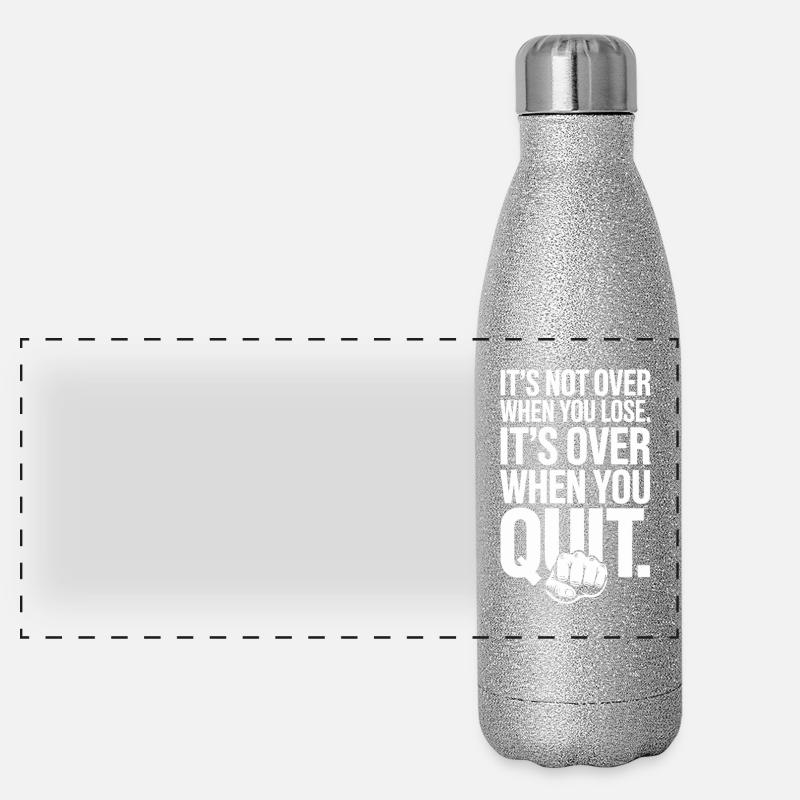 Ce n’est pas fini quand vous perdez la motivation de la persévérance Gourde isotherme panoramique pailletée 500 ml