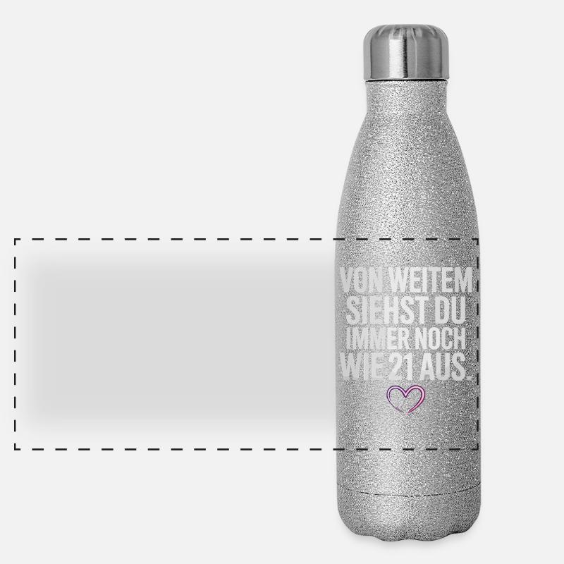 From afar you look like 21 from birthday party Panoramic Glitter Thermal Bottle 500 ml