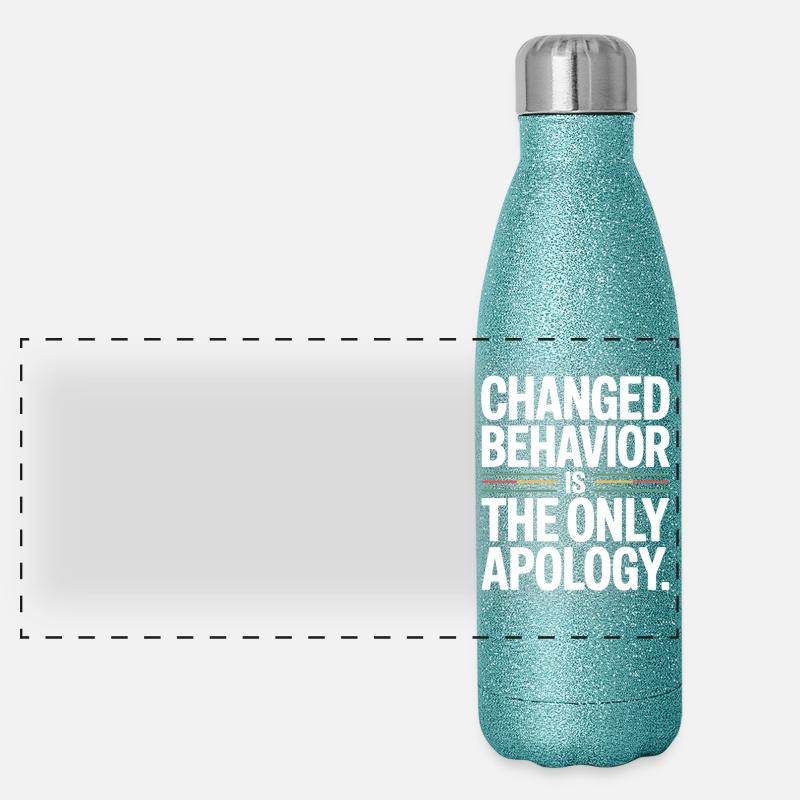 Le changement de comportement est la seule excuse : la pleine conscience Gourde isotherme panoramique pailletée 500 ml