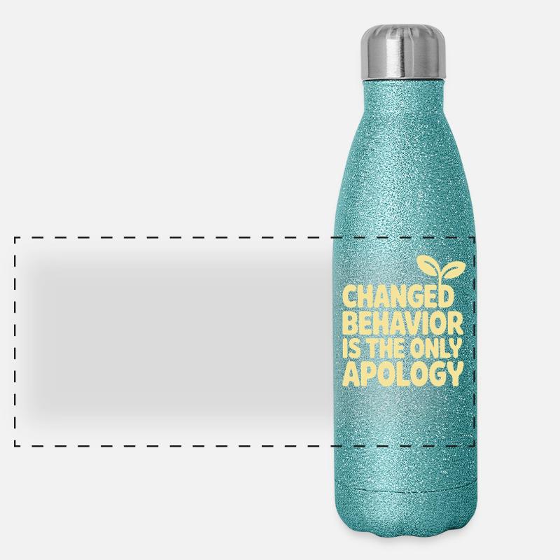 Le changement de comportement est la seule excuse : la pleine conscience Gourde isotherme panoramique pailletée 500 ml