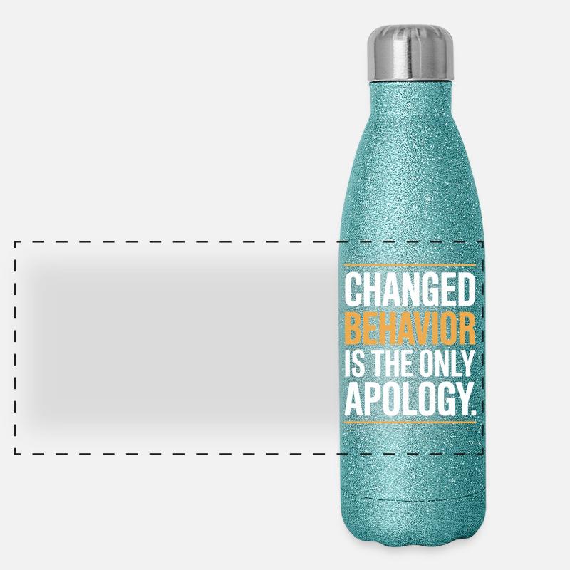 Le changement de comportement est la seule excuse : la pleine conscience Gourde isotherme panoramique pailletée 500 ml