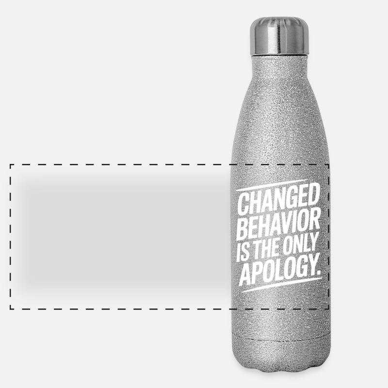 Le changement de comportement est la seule excuse : la pleine conscience Gourde isotherme panoramique pailletée 500 ml