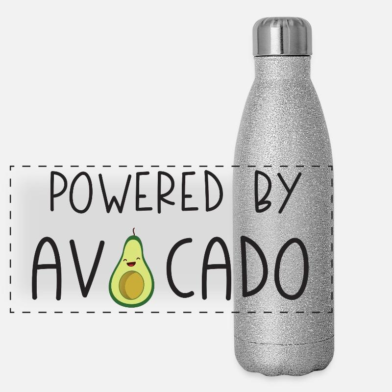 Powered by Avocado Panoramic Glitter Thermal Bottle 500 ml