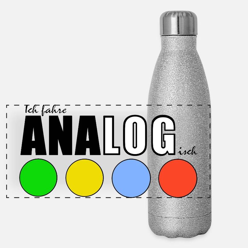 ANALOGisch Panorama Glitzer Isolierflasche 500 ml