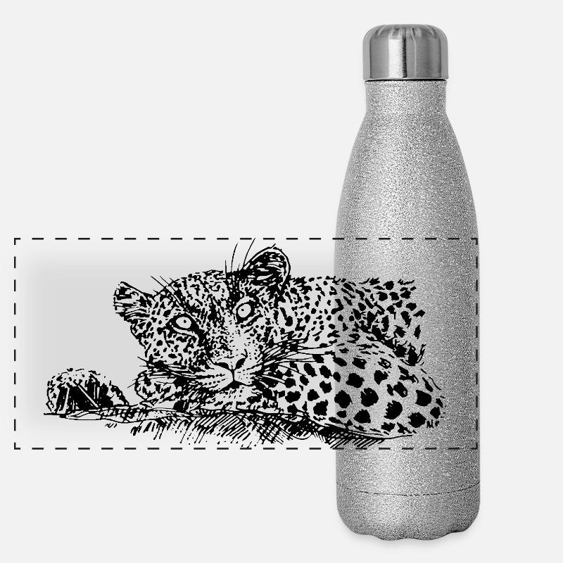 LEOPARD Panoramic Glitter Thermal Bottle 500 ml