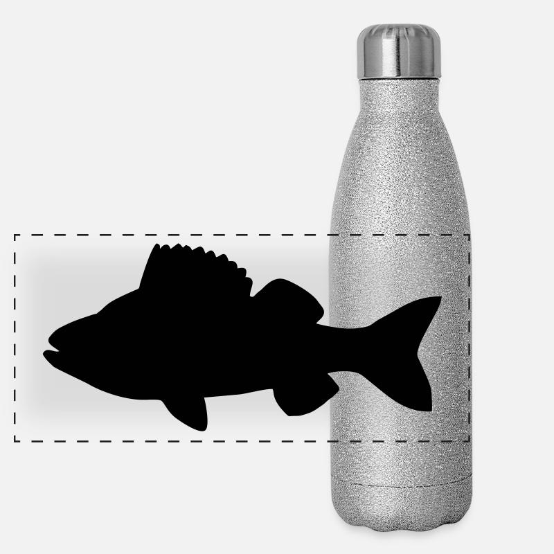 Fisch Panorama Glitzer Isolierflasche 500 ml