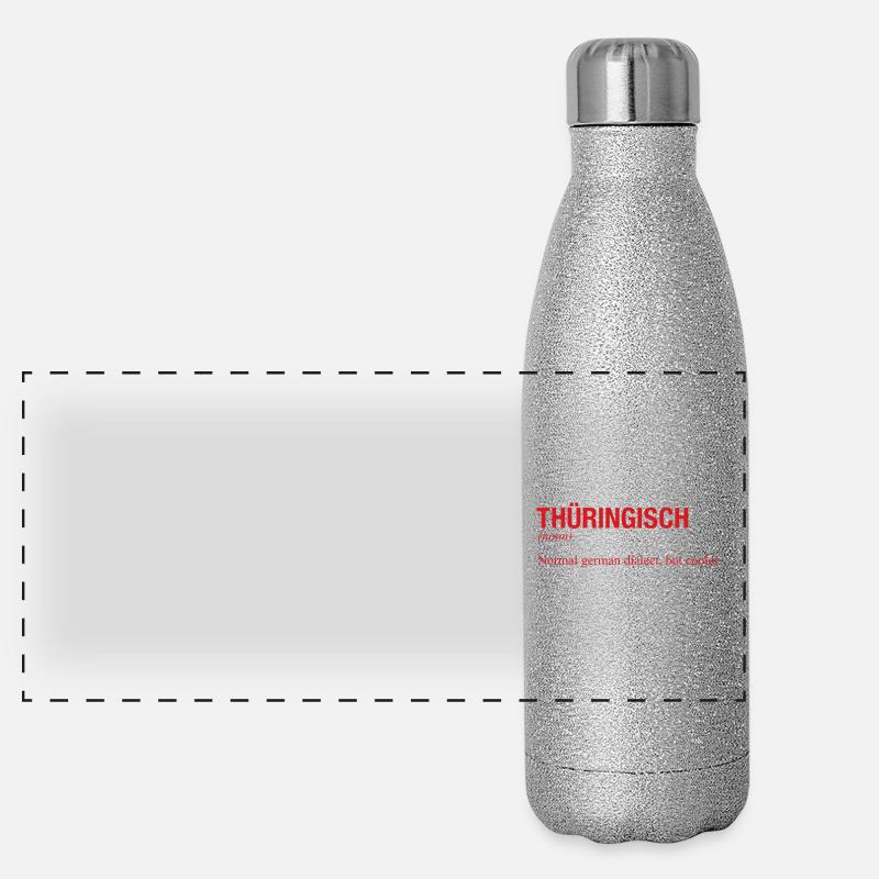 THÜRINGISCH Thüringen Panorama Glitzer Isolierflasche 500 ml