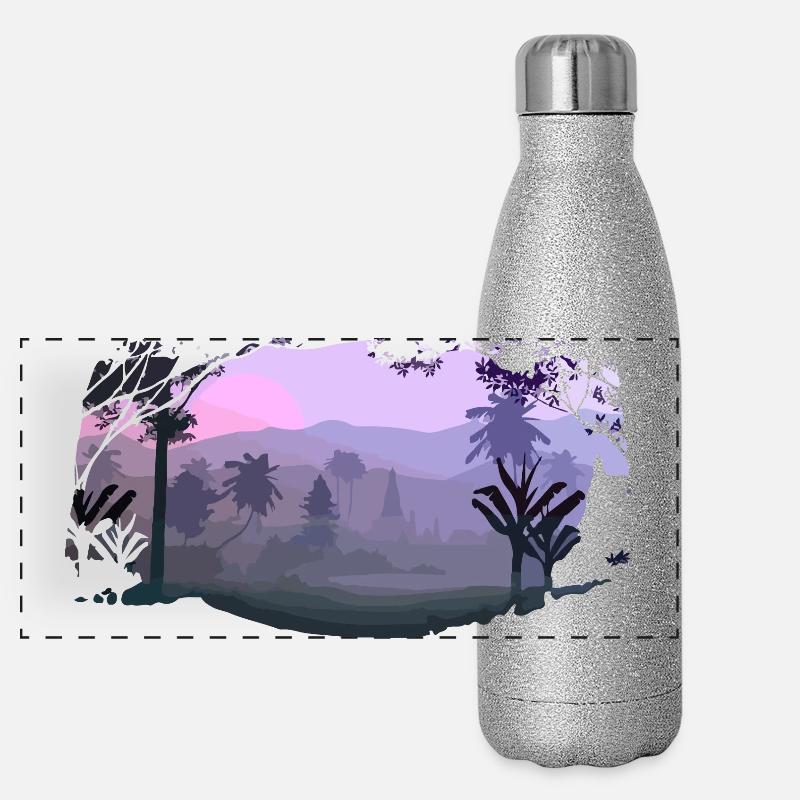 landscape Panoramic Glitter Thermal Bottle 500 ml