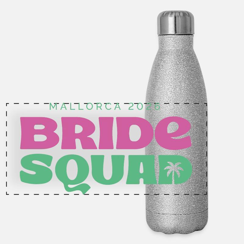 MALLORCA BRIDE SQUAD 2026 Panoramic Glitter Thermal Bottle 500 ml