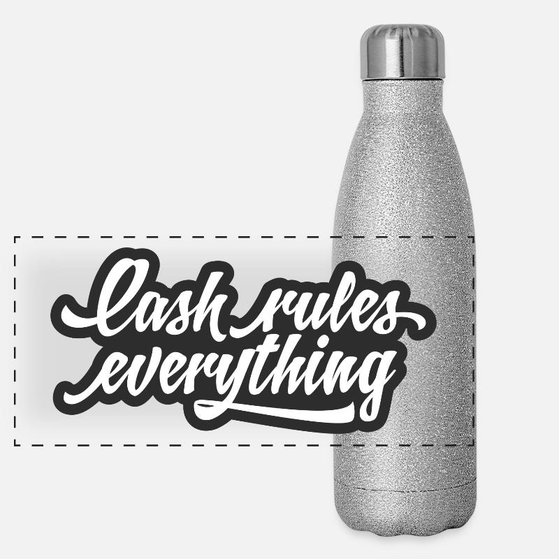 Cash rules everything Panorama Glitzer Isolierflasche 500 ml