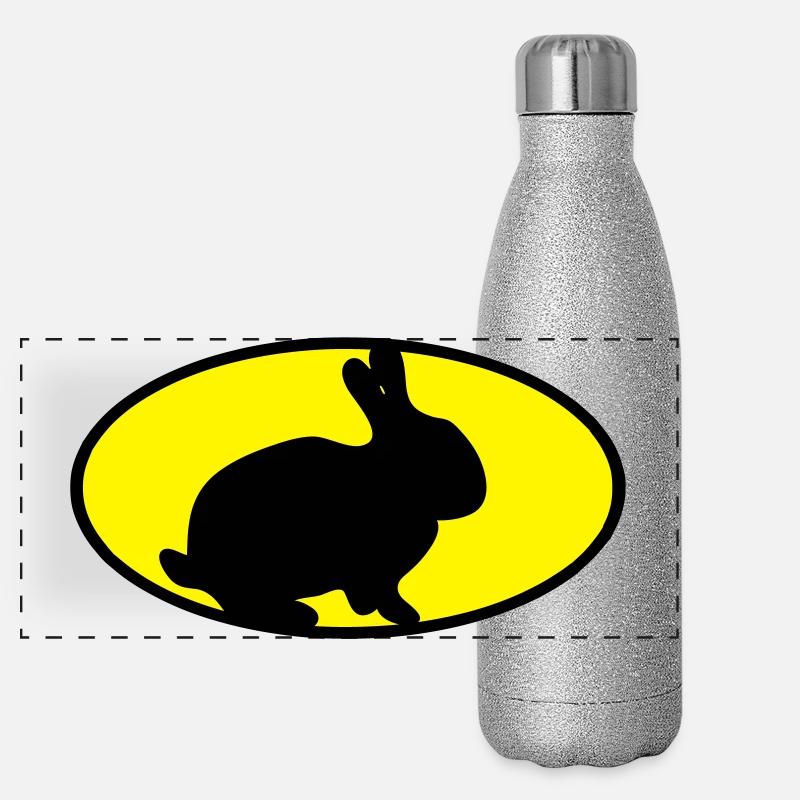 Rabbit logo Panoramic Glitter Thermal Bottle 500 ml