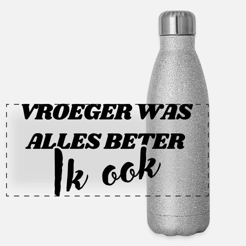 Everything used to be better, me too # Panoramic Glitter Thermal Bottle 500 ml