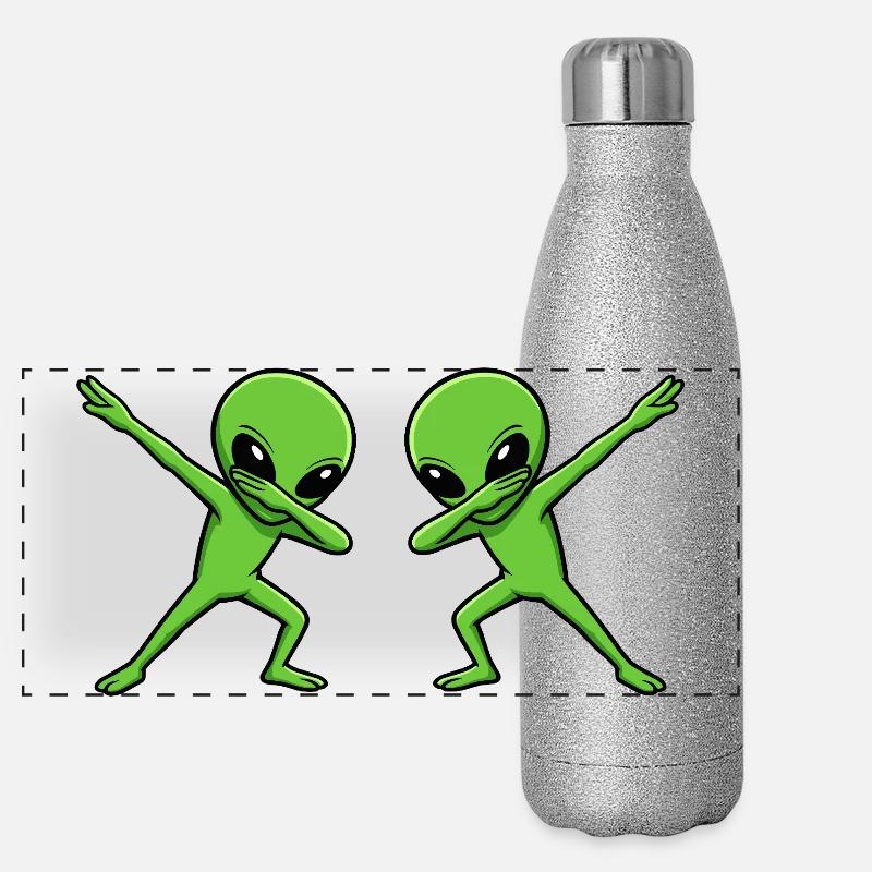 Alien dab duo Panoramic Glitter Thermal Bottle 500 ml
