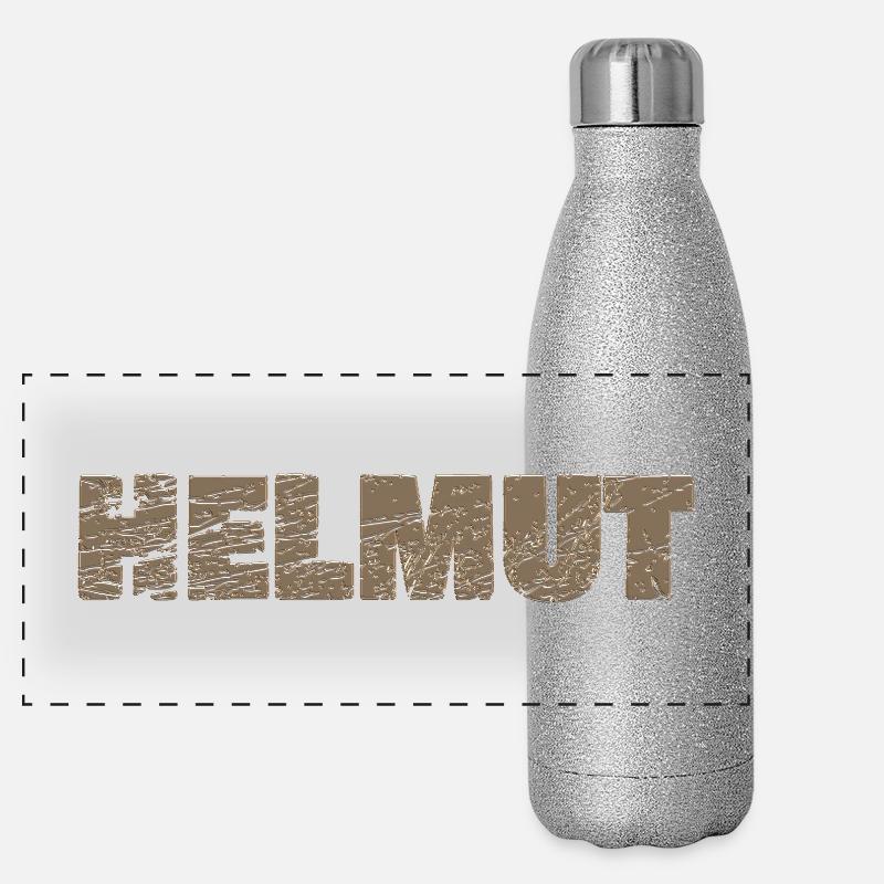 Gift for Helmut Panoramic Glitter Thermal Bottle 500 ml