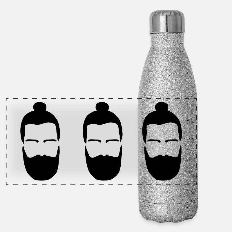 NilGuenther_HipsterKlone2 Panorama Glitzer Isolierflasche 500 ml