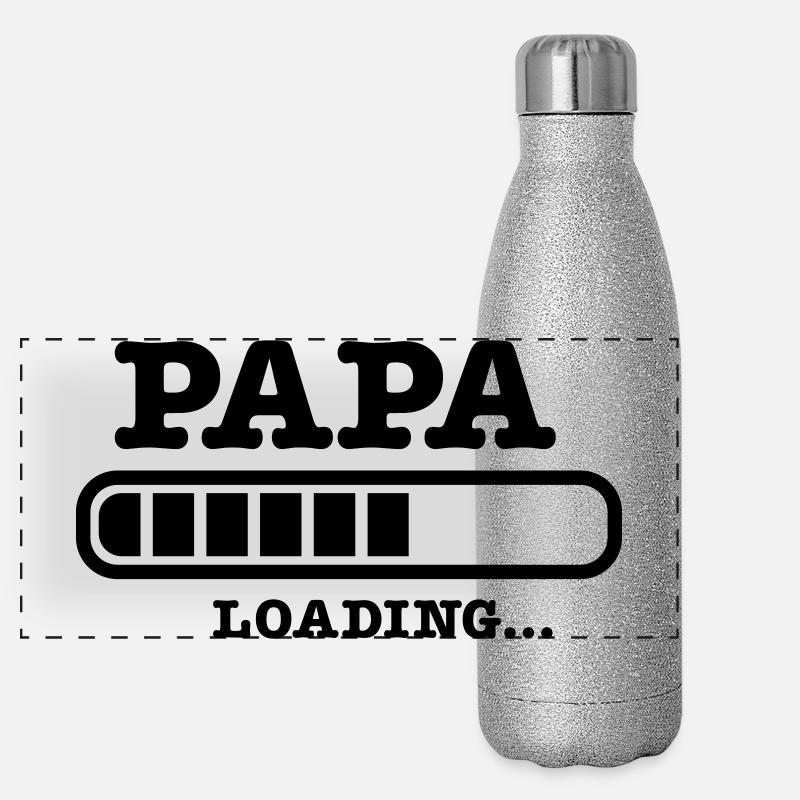 papa père chargement bébé Gourde isotherme panoramique pailletée 500 ml