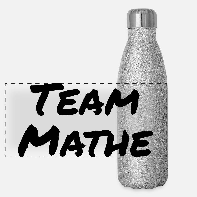Équipe de maths Gourde isotherme panoramique pailletée 500 ml