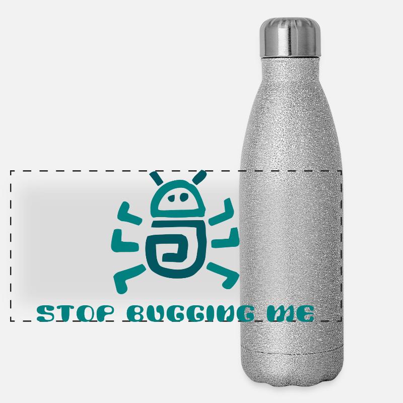 Stop Bugging Me Cartoon Panoramic Glitter Thermal Bottle 500 ml