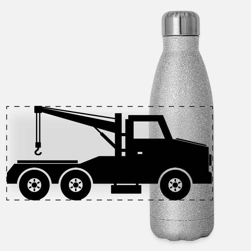 Dépanneuse Gourde isotherme panoramique pailletée 500 ml