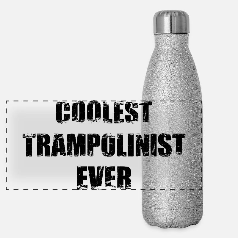 Funny trampoline jumper Panoramic Glitter Thermal Bottle 500 ml